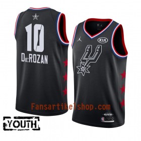 San Antonio Spurs Trikot DeMar DeRozan 10 2019 All-Star Jordan Brand Schwarz Swingman - Kinder